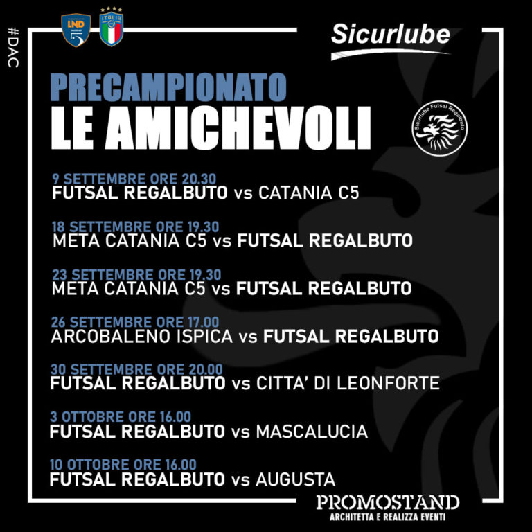 amichevoli della Futsal regalbuto