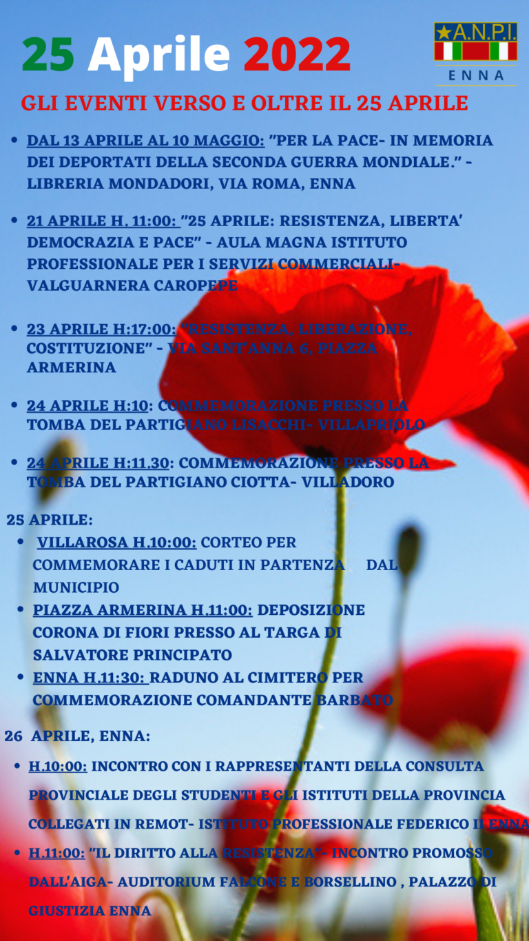 manifestazioni riepilogo