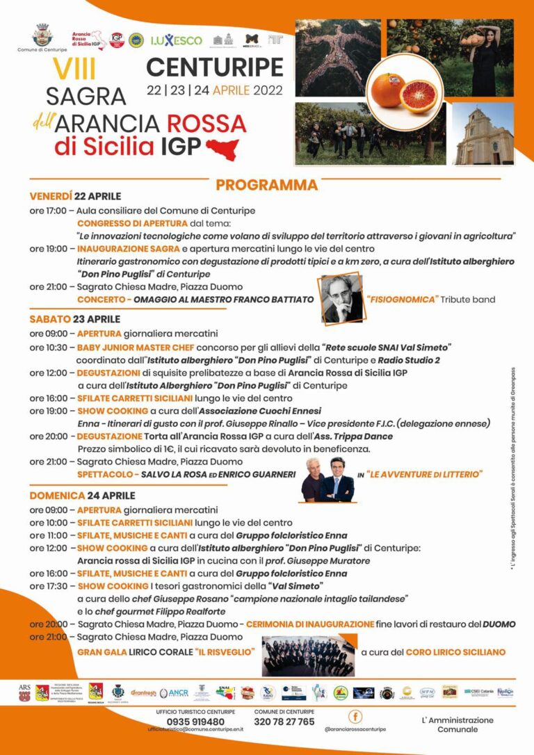 sagra arancia rossa centuripe