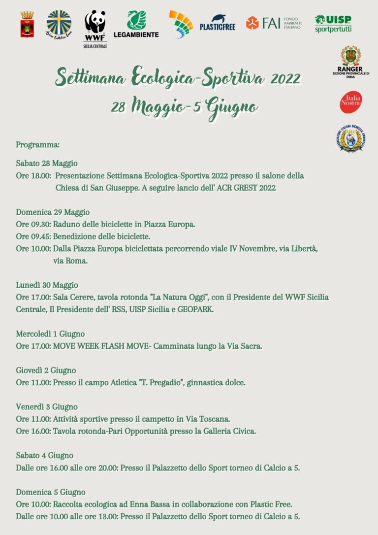 settimana ecologia