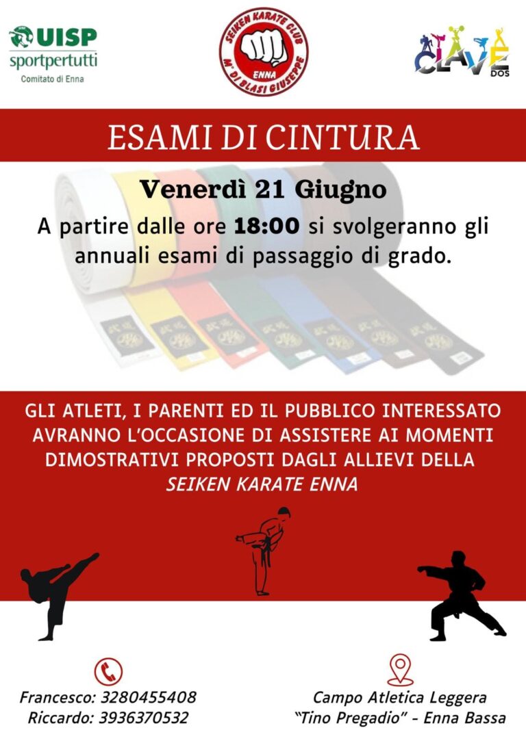 esami cintura