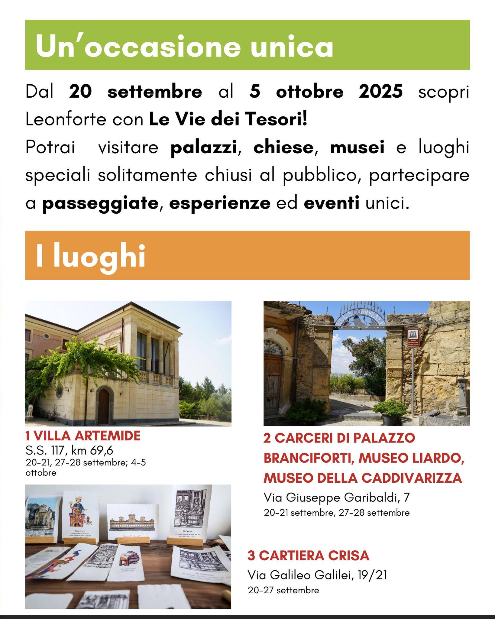 luoghi da visitare