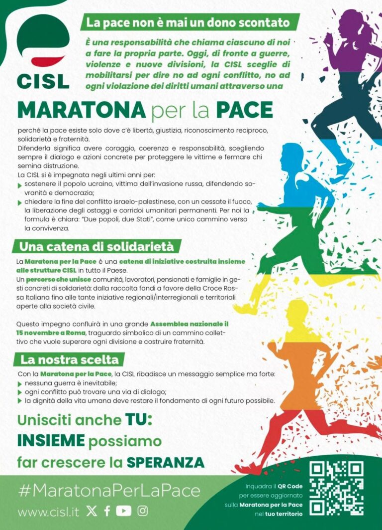 Cisl Maratona per Pace
