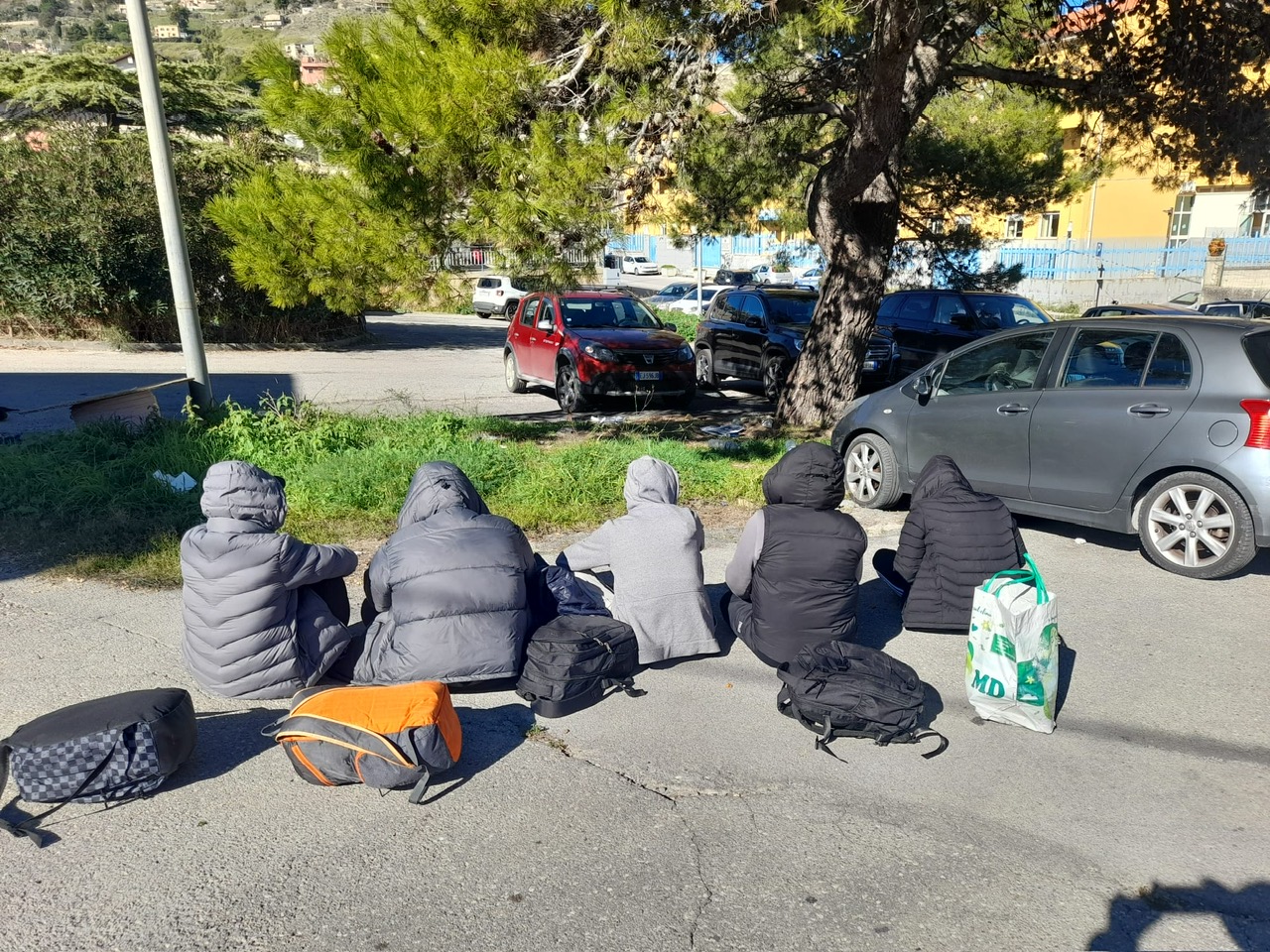 Giovani migranti a Enna