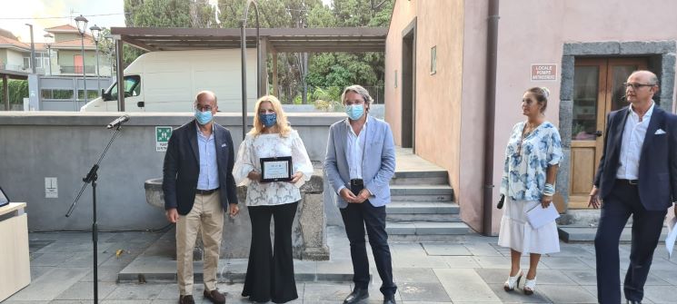Da sinistra Salvatore Li Castri Cinzia Bizzi Roberto Gueli Sabina Rossi Nino Randazzo