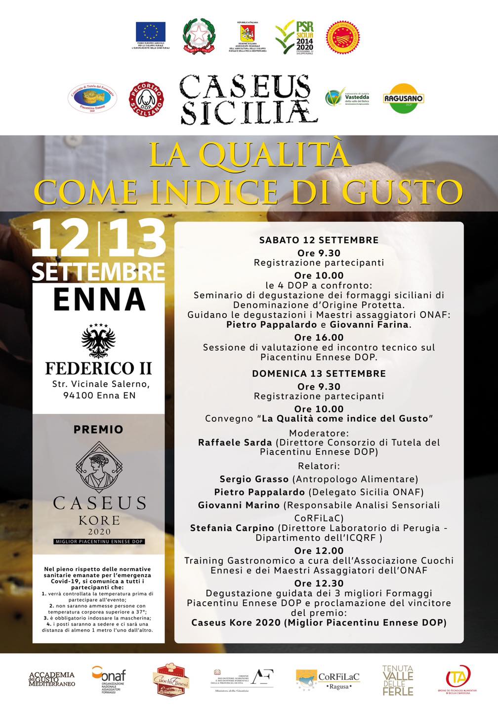 Locandina Manifestazione Piacentinu Ennese DOP