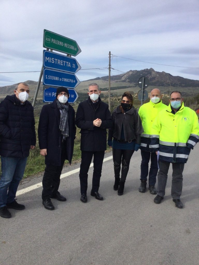 L'assessore Falcone in sopralluogo sulla Ss Nord-Sud