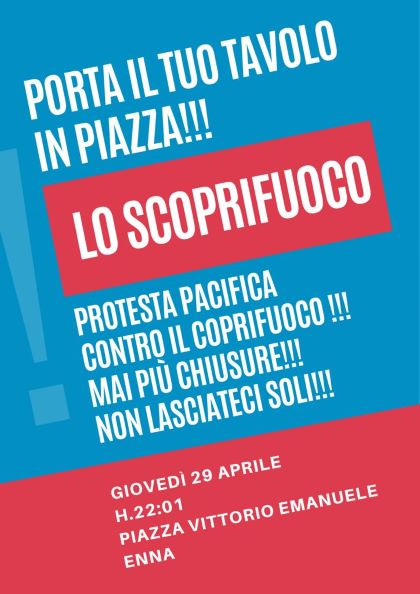 protesta in piazza vittorio emanuele