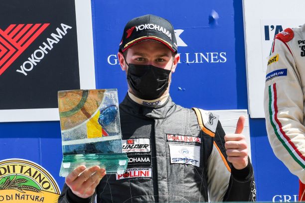 Pergusa2021 Giacomo Pollini con il primo Trofeo Citta di Enna-1