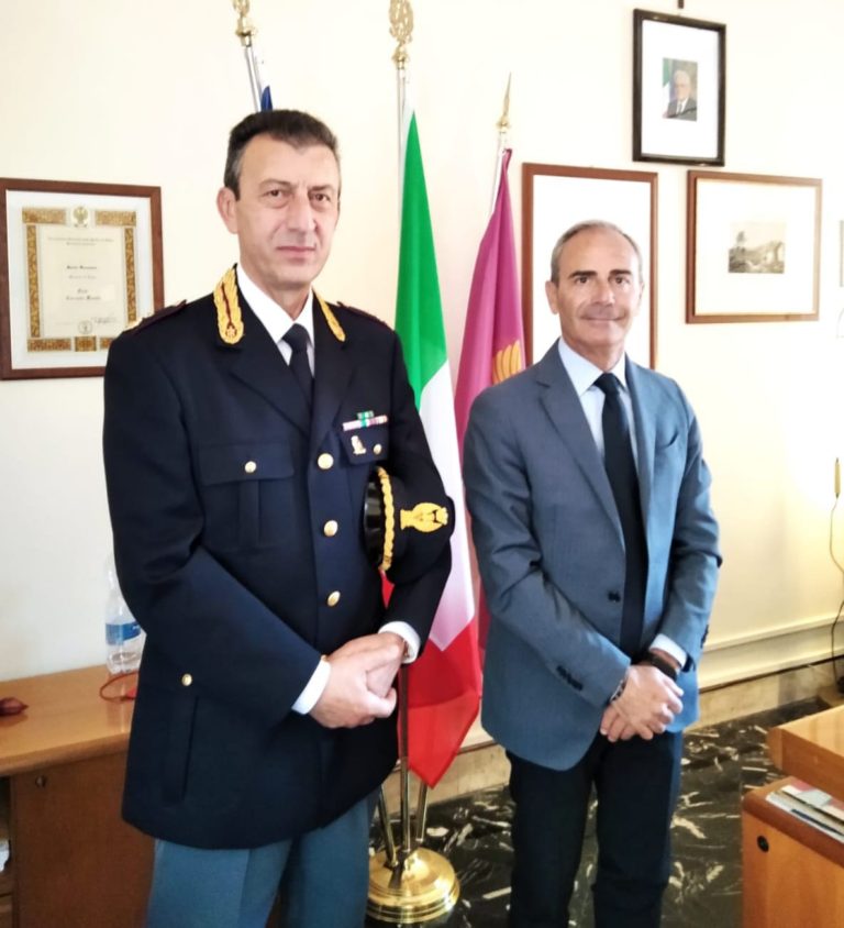 Il Questore Dr. Basile con il Capo di Gabinetto Dr. Anzalone