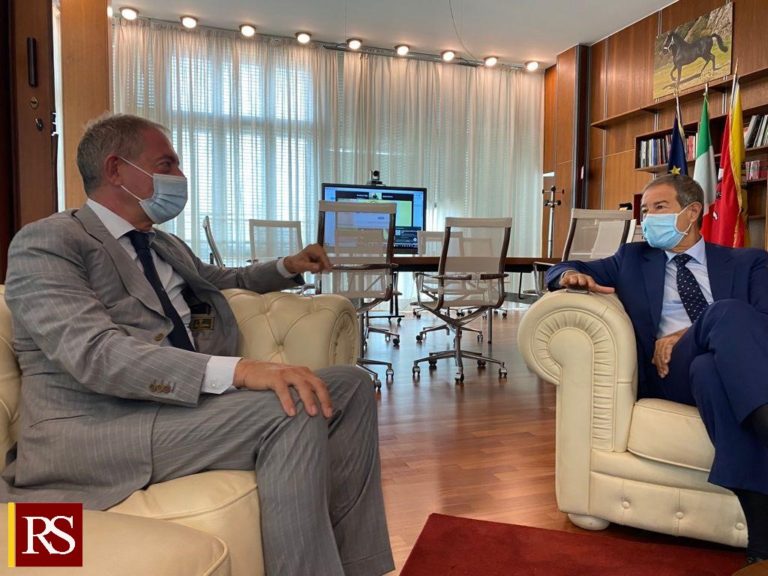 Incontro presidente Musumeci e presidente Copasir Urso