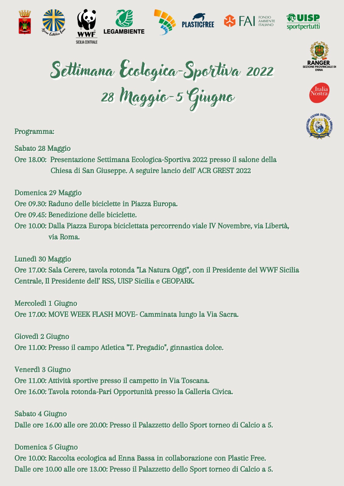 settimana ecologia