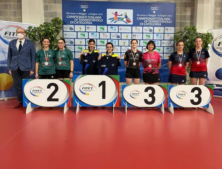 Campionati_Italiani_di_Categoria_di_Riccione_2022_podio_del_doppio_femminile_di_terza_categoria
