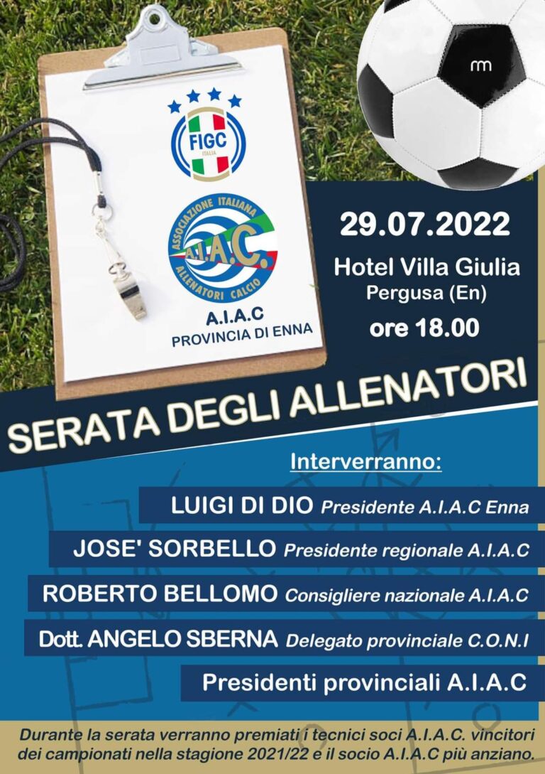 serata allenatori