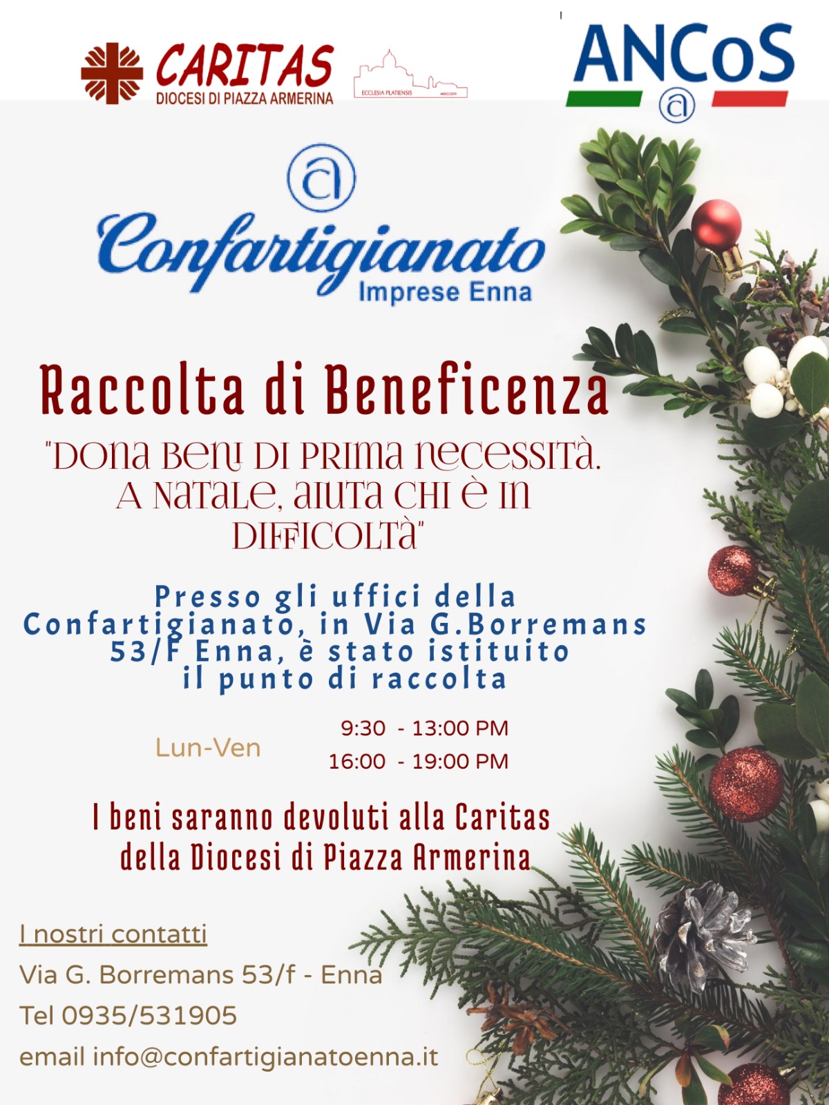 Locandina iniziativa Natale