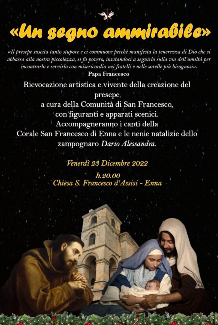 presepe vivente alla chiesa di san Francesco