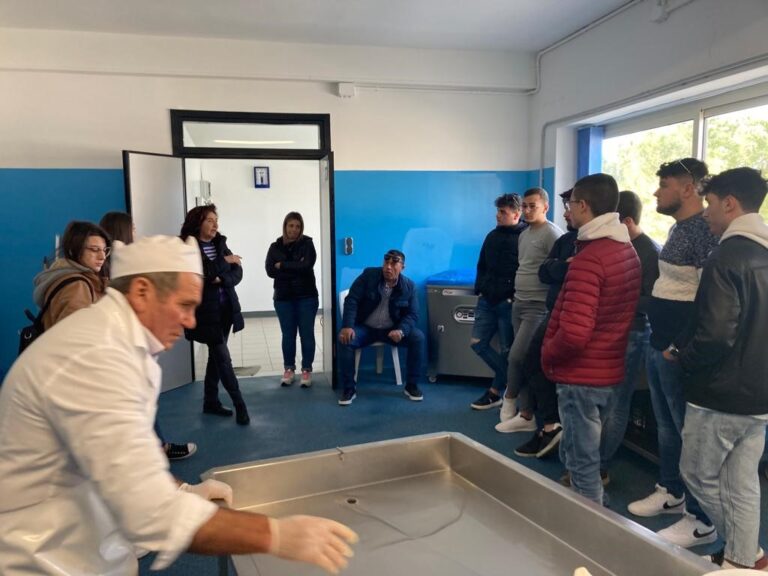 alunni al caseificio