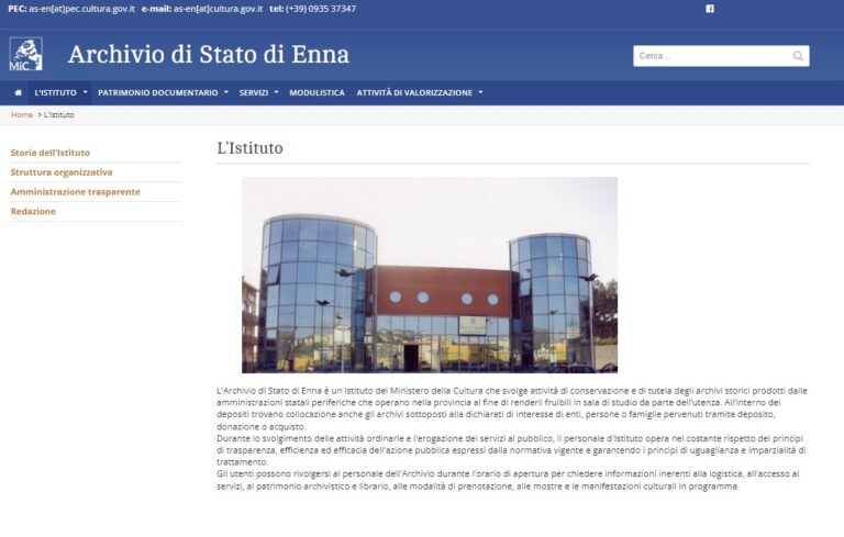 archivio di stato enna