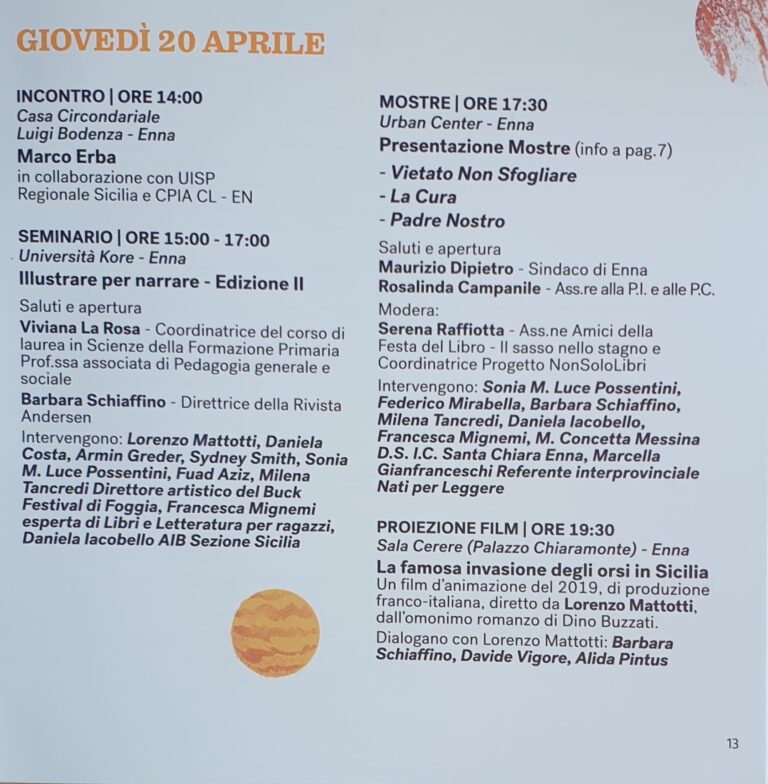 seconda giornata della festa del libro