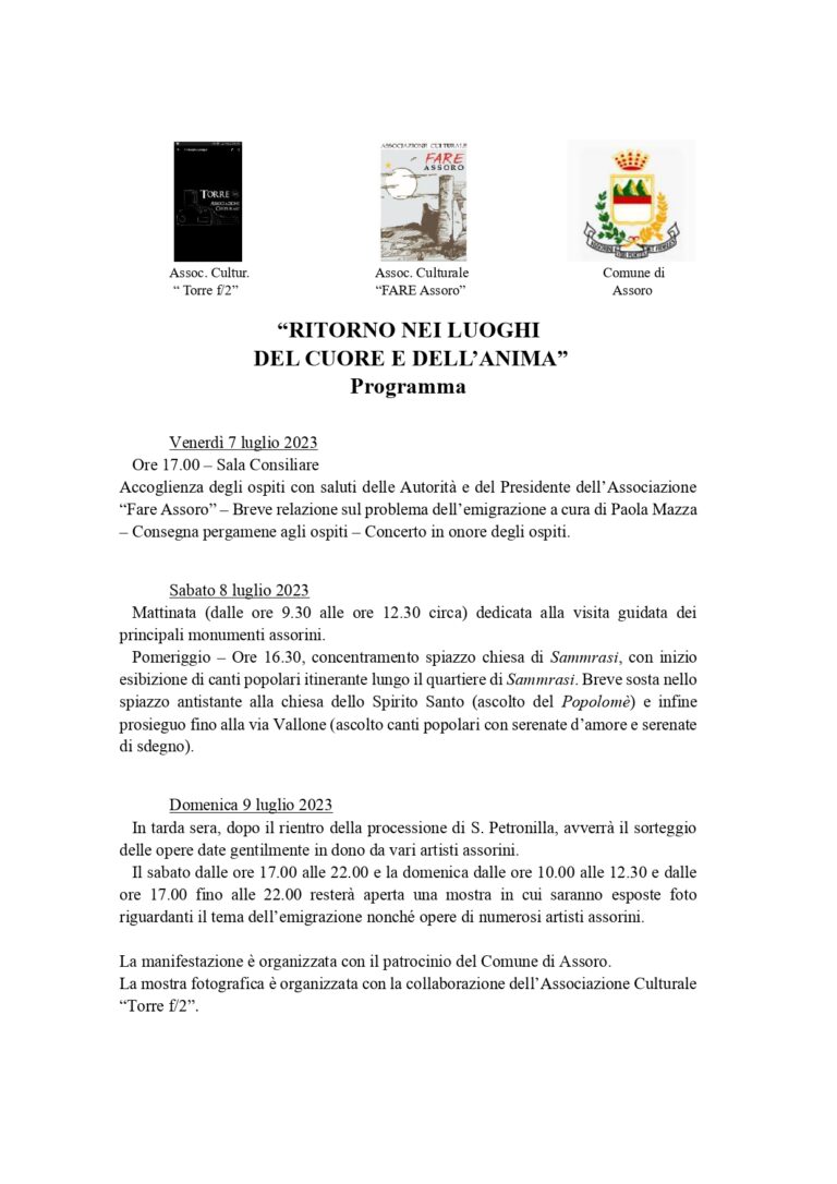 fare assoro