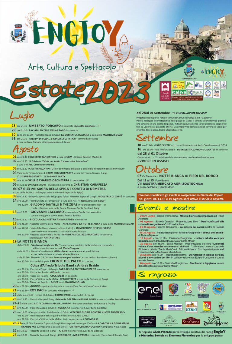 ESTATE 2023 gangi