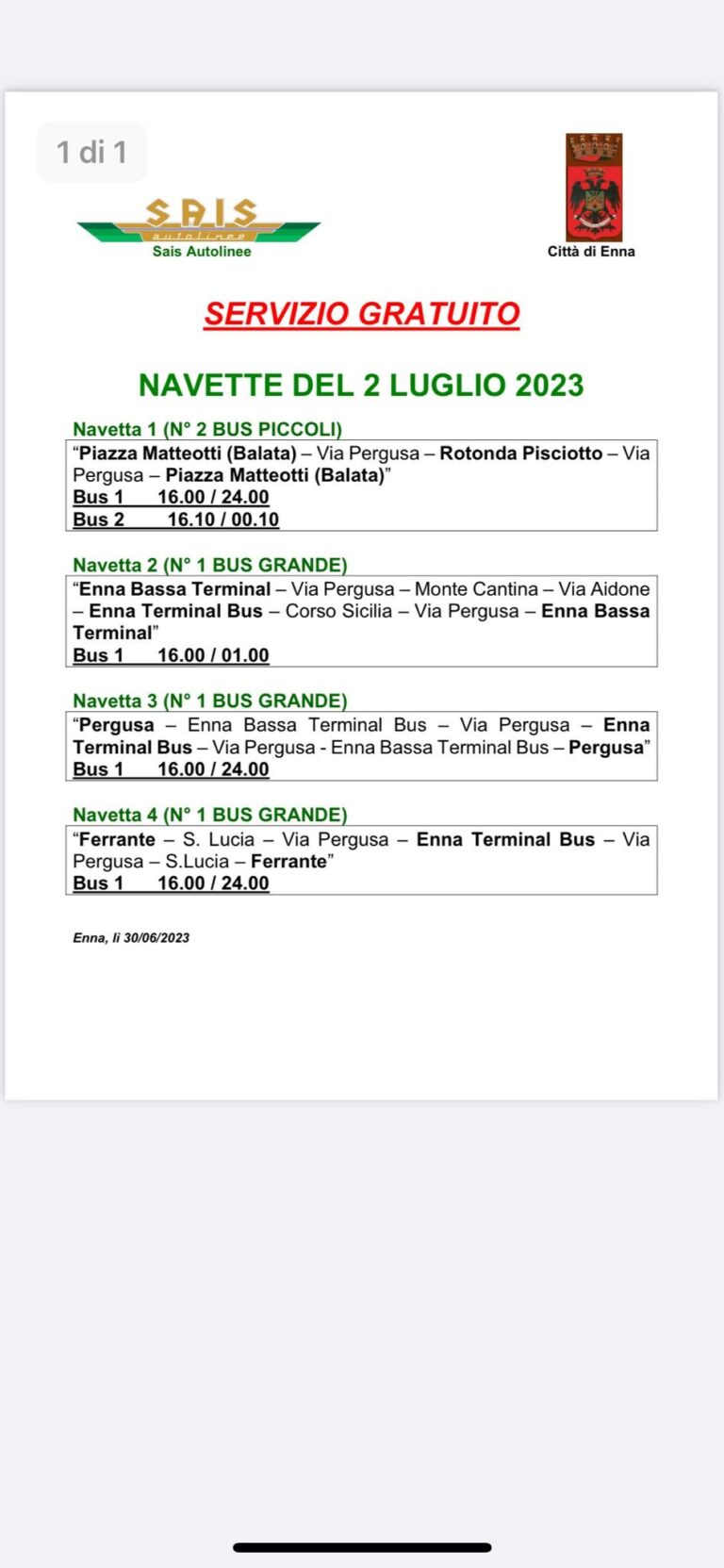 navette gratuite