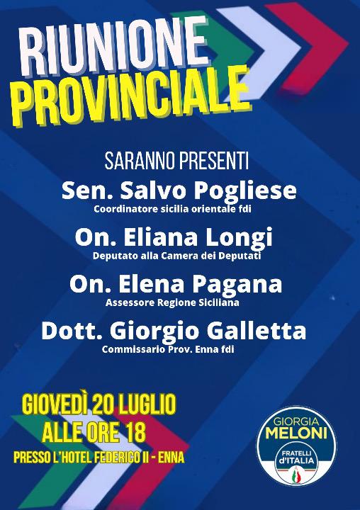riunione provinciale fdi