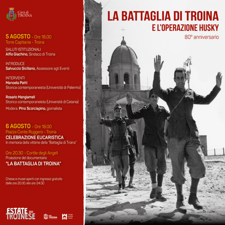 Locandina 80° anniversario Battaglia di Troina