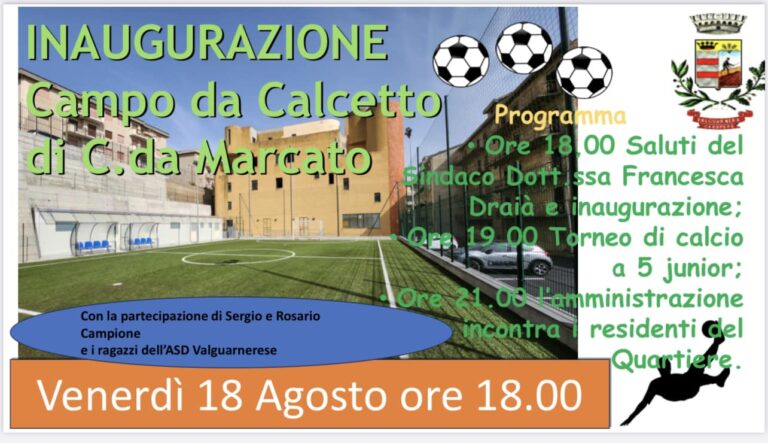 inaugurazione campo