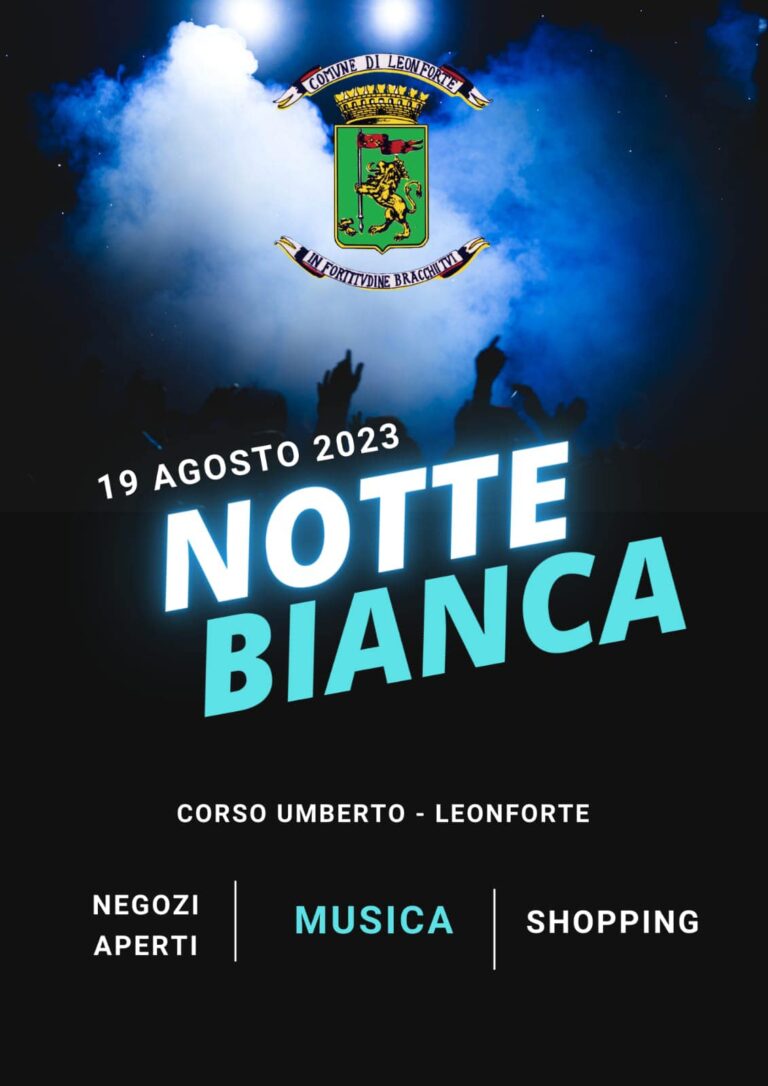notte bianca leonforte
