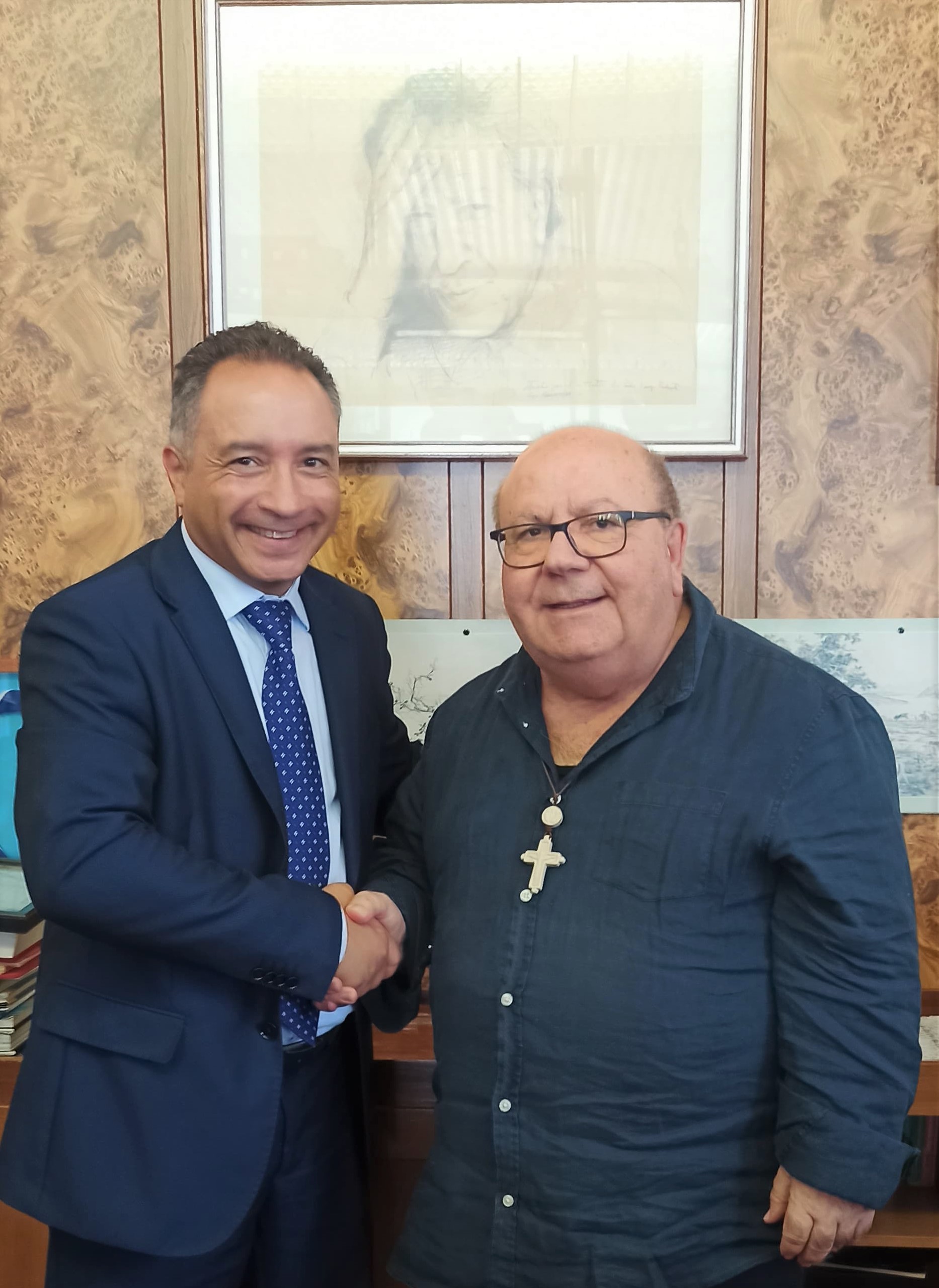 Da sx Caranna e Padre Rotondo