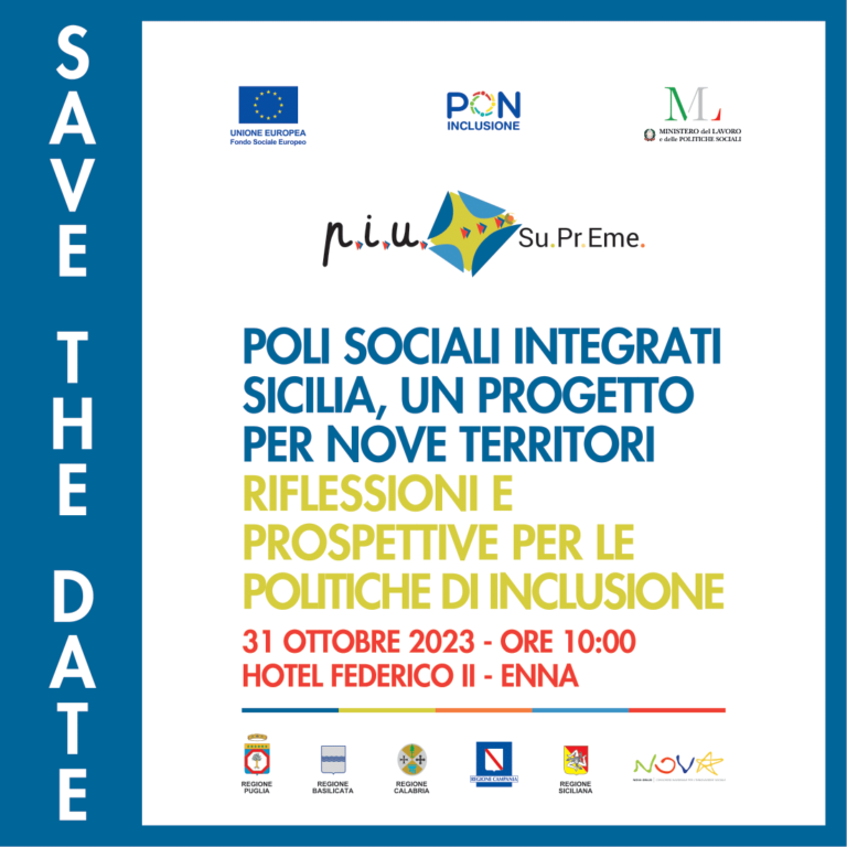 IMMAGINE Evento regionale POLI SOCIALI SICILIANI _ Enna, 31 ottobre