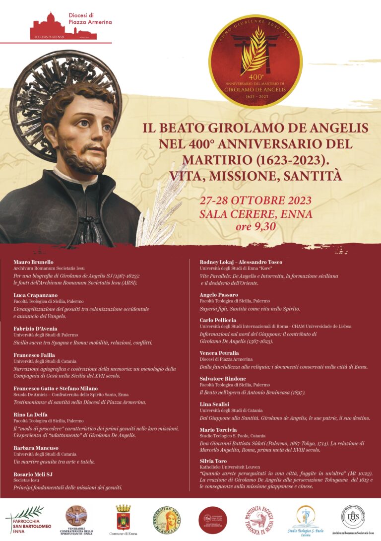 Locandina convegno beato Girolamo De Angelis