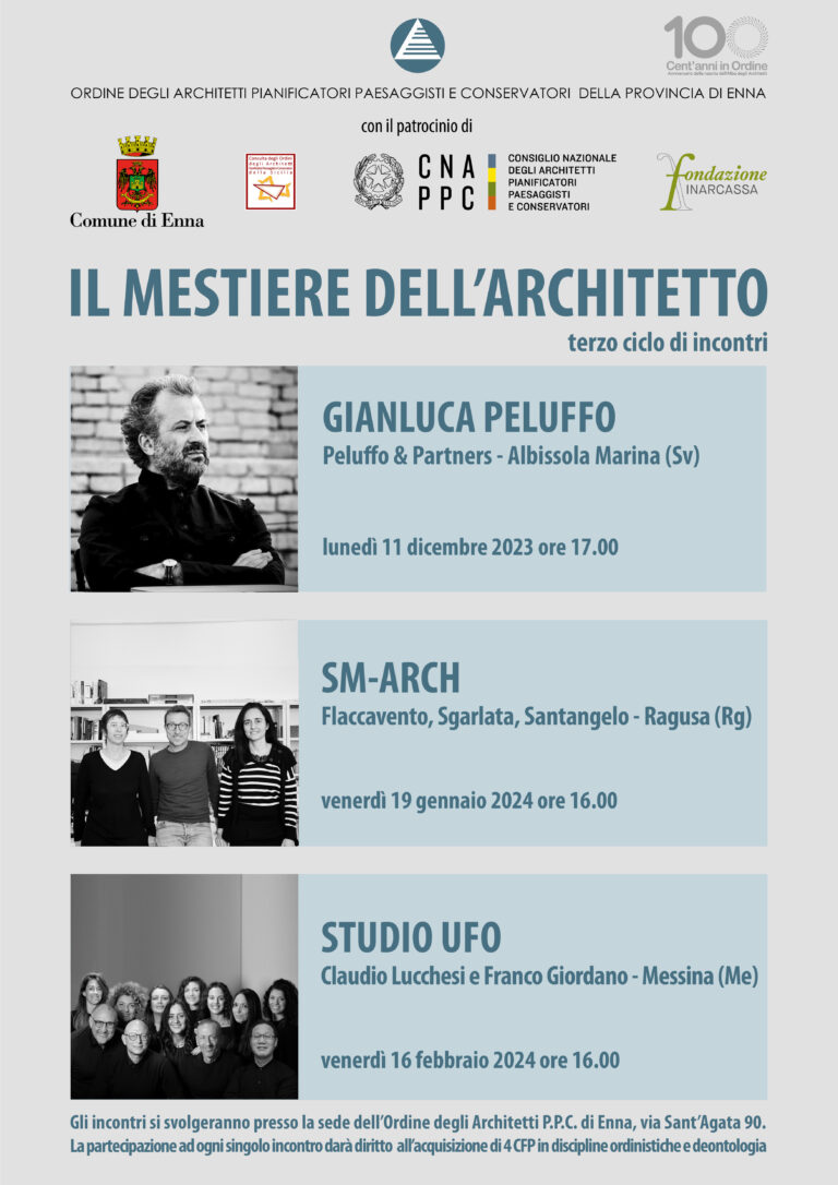 Locandina Il mestiere arch_TERZA EDIZIONE