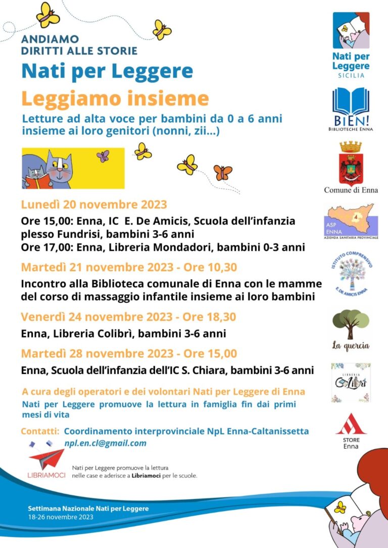 nati per leggere a enna