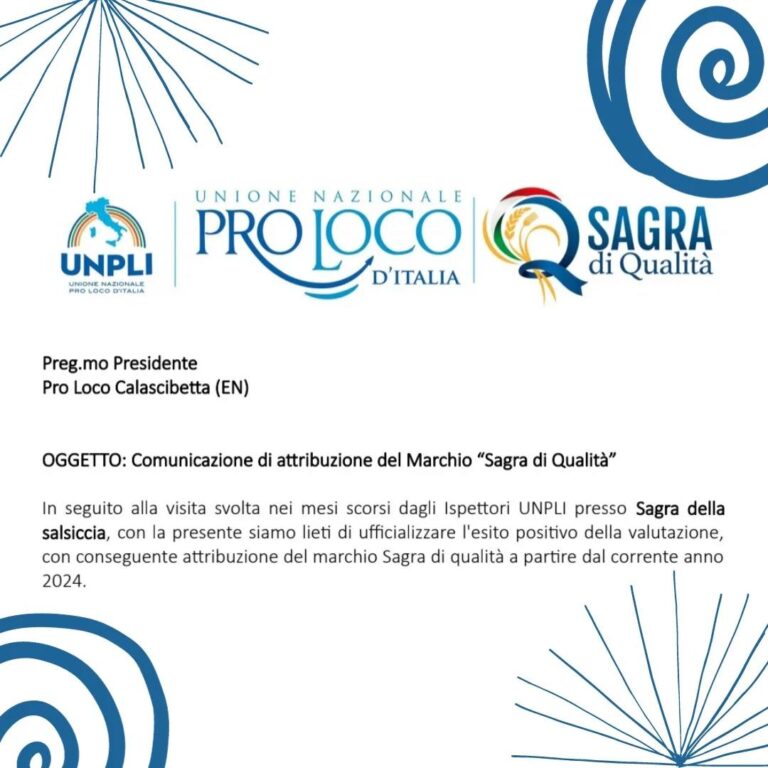 sagra di qualità.