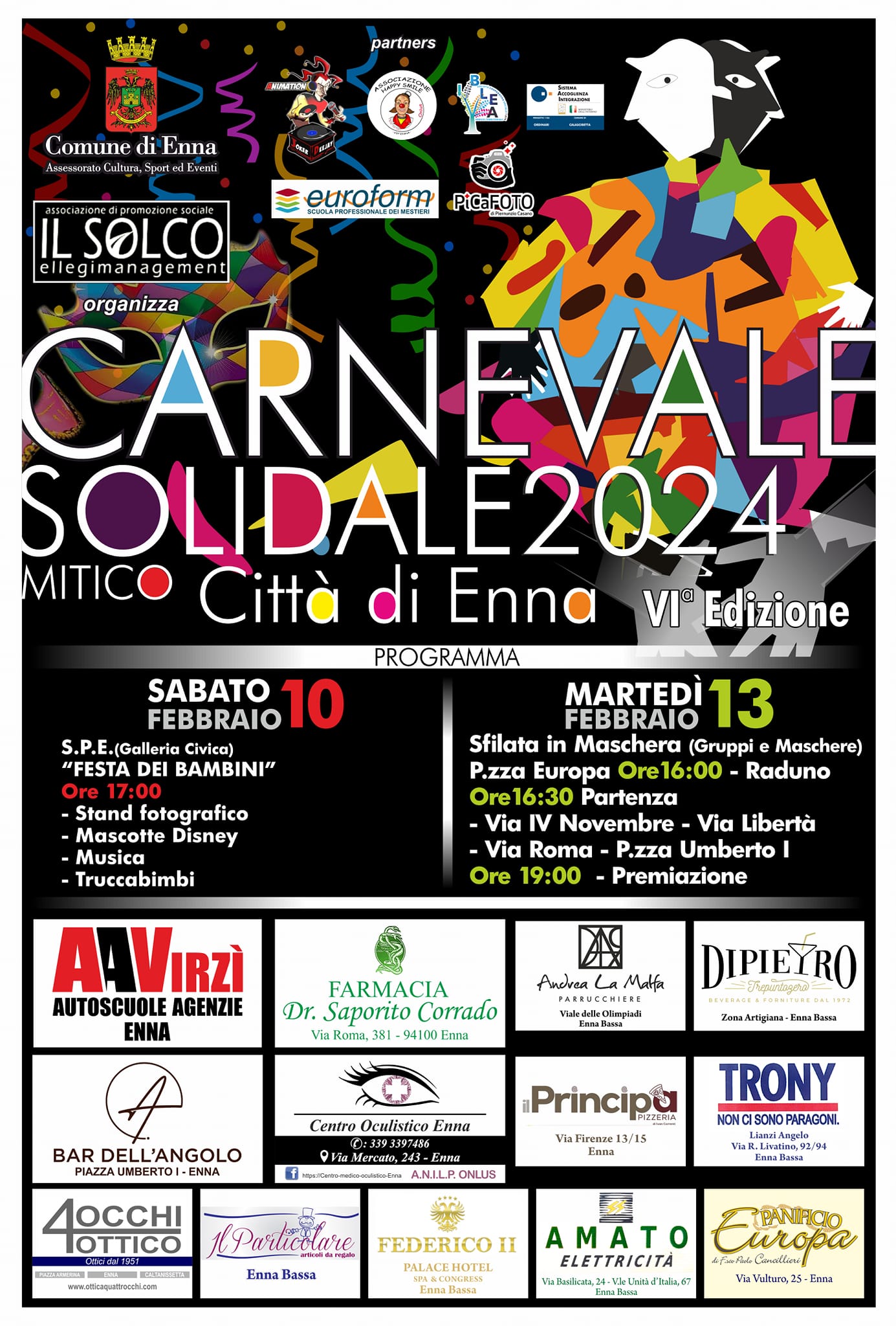 Enna si ripropone anche quest'anno il Carnevale Solidale