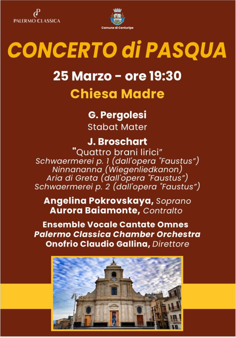 concerto pasqua a Centuripe