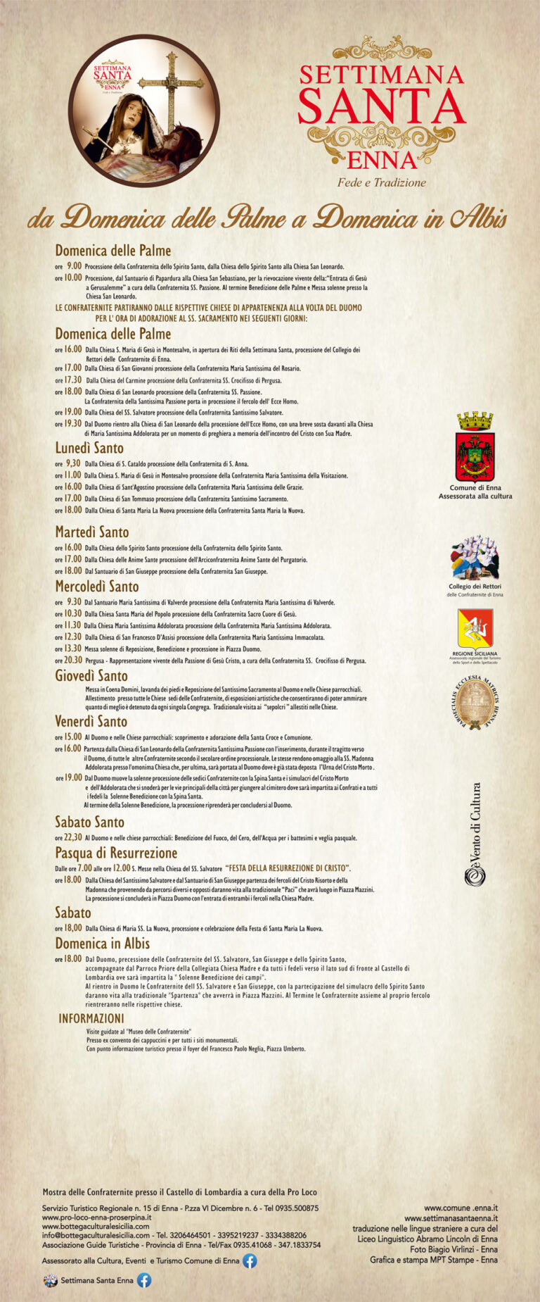 programma venerdì santo