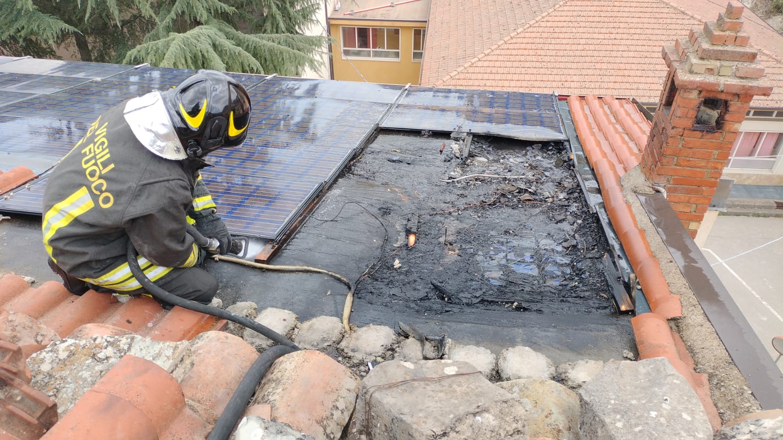incendio tetto