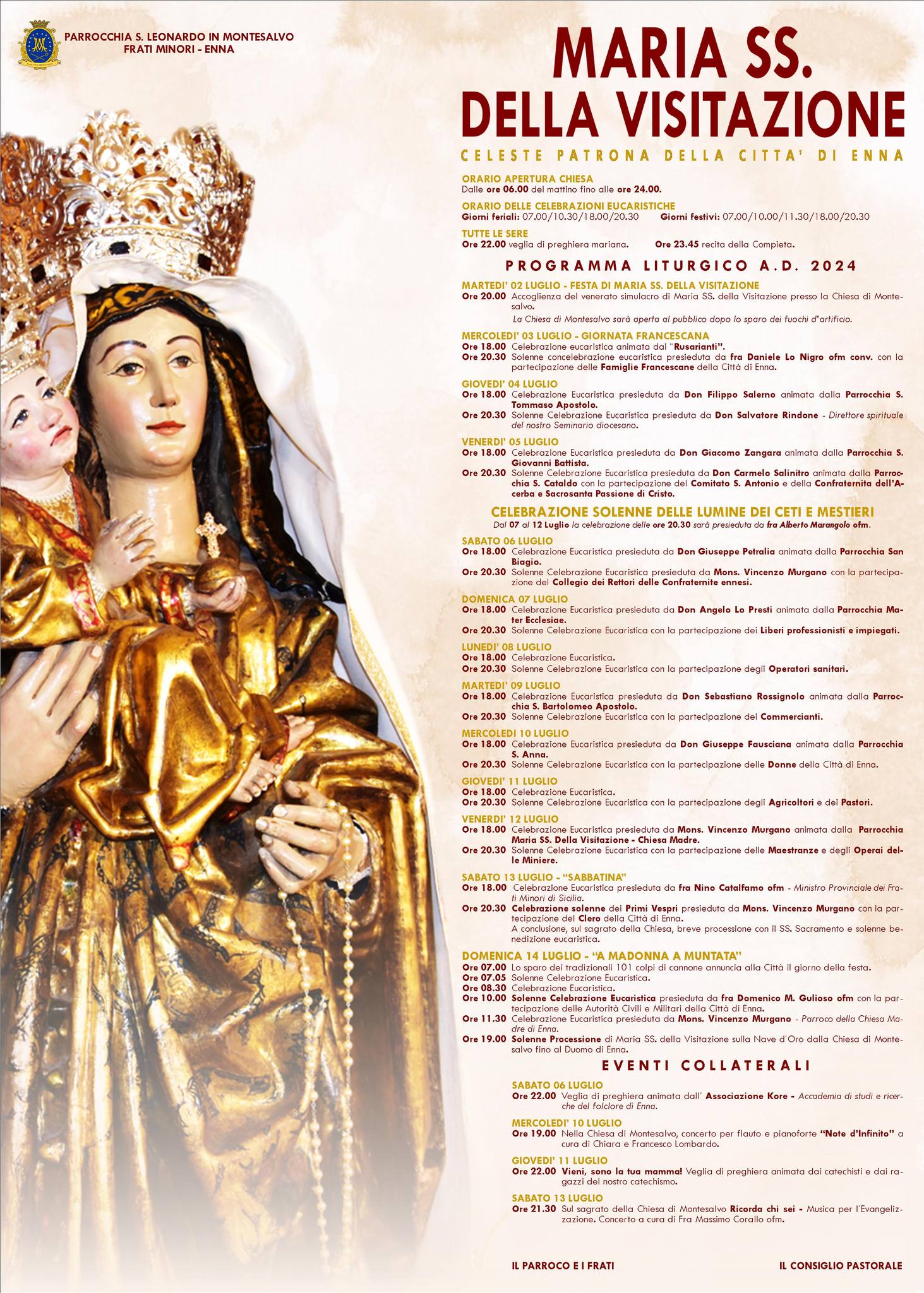programma maria ss a montesalvo