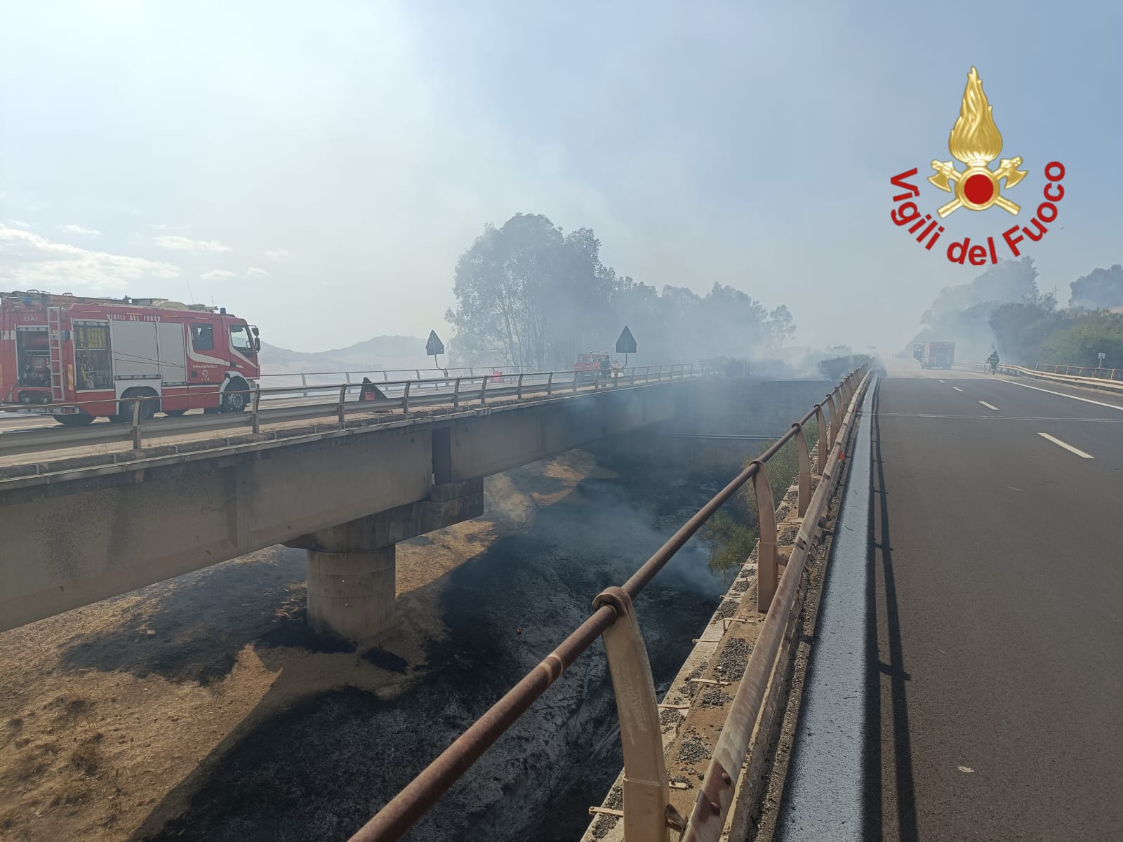 incendio autostrada 1