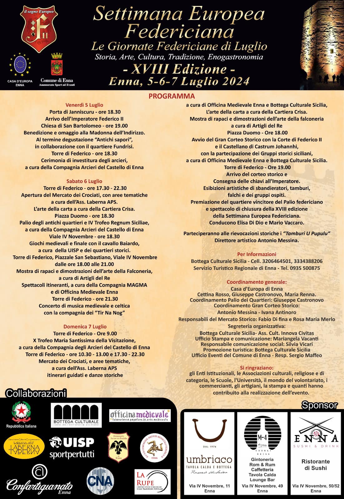 settimana federiciana luglio