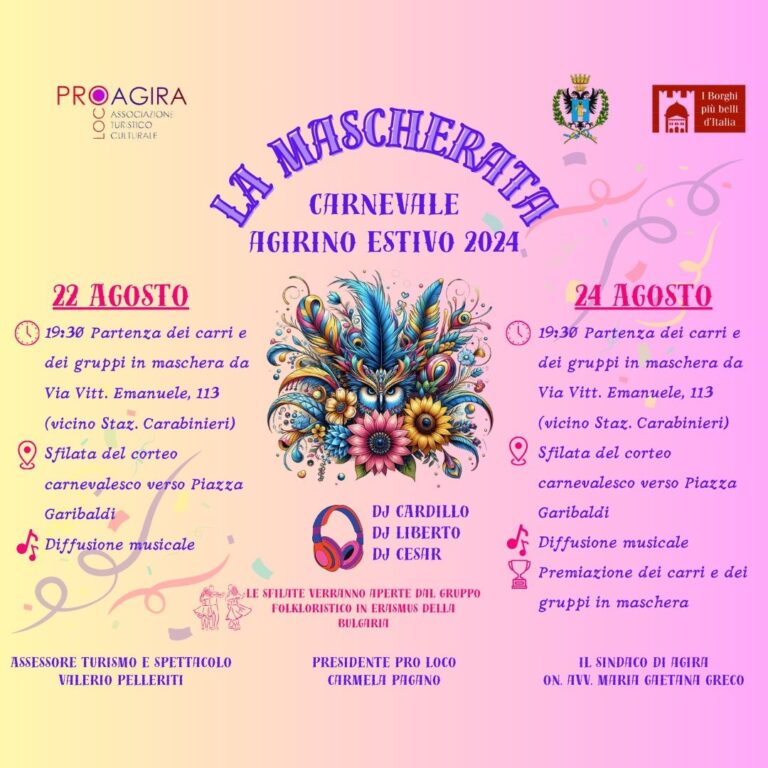 carnevale estivo agira