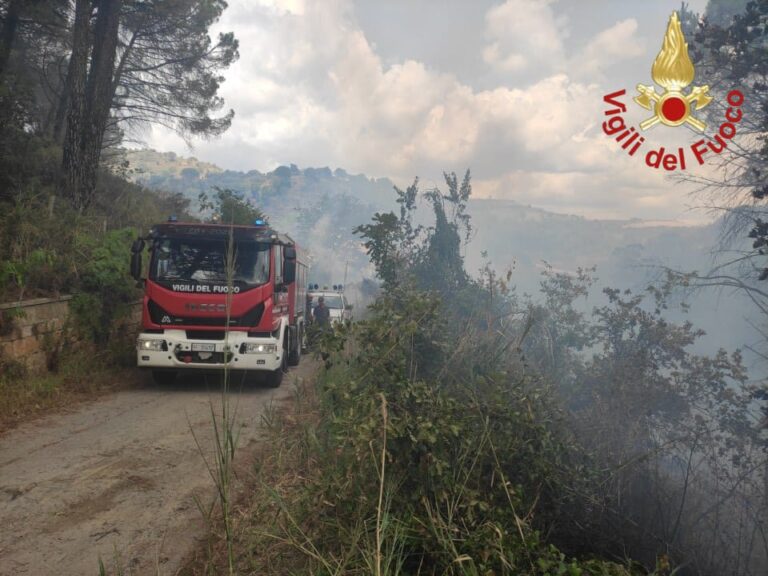incendio boschi piazza armerina