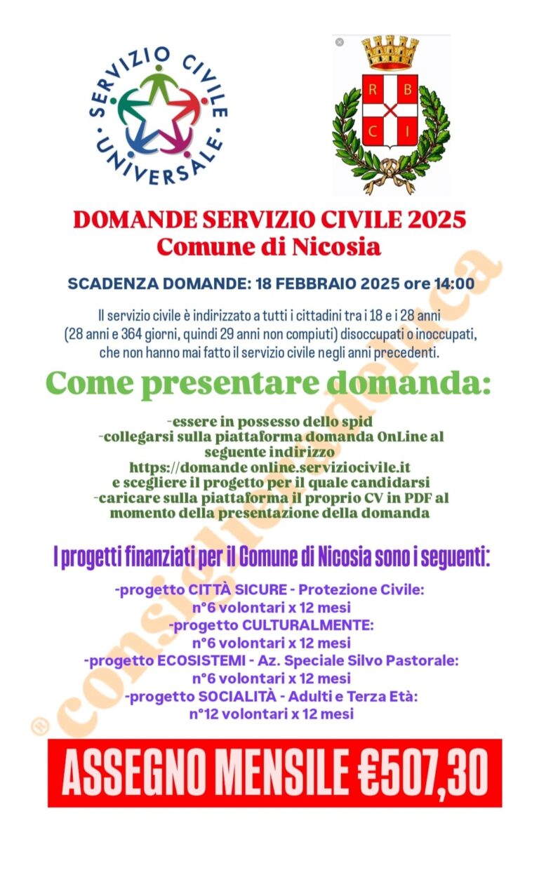servizio civile nicosia
