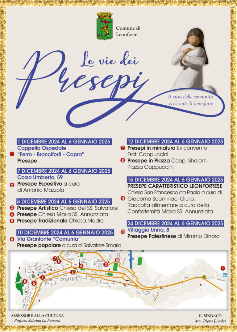 vie dei presepi leonforte