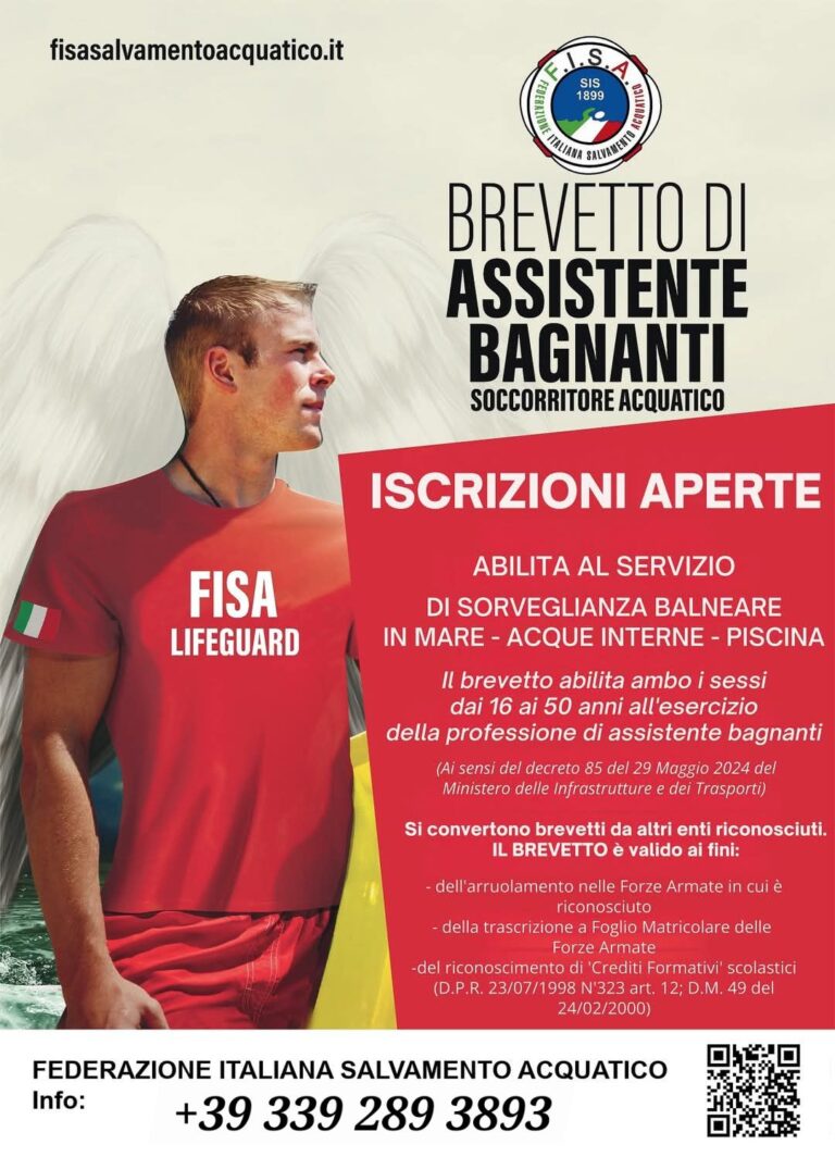 corso assistente bagnante