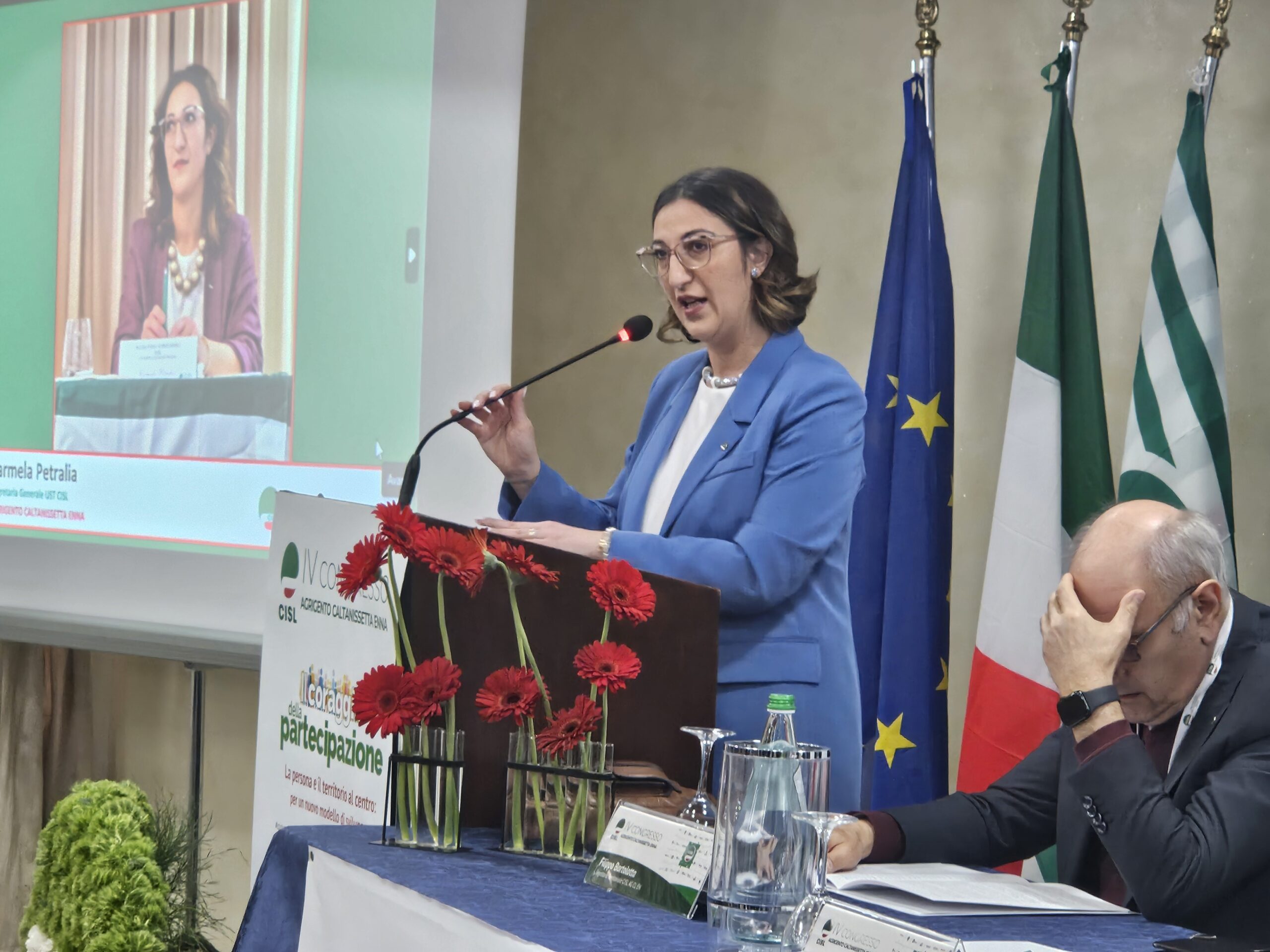 FOTINA CARMELA PETRALIA SEGRETARIA GENERALE CISL AGRIGENTO CALTANISSETTA ENNA