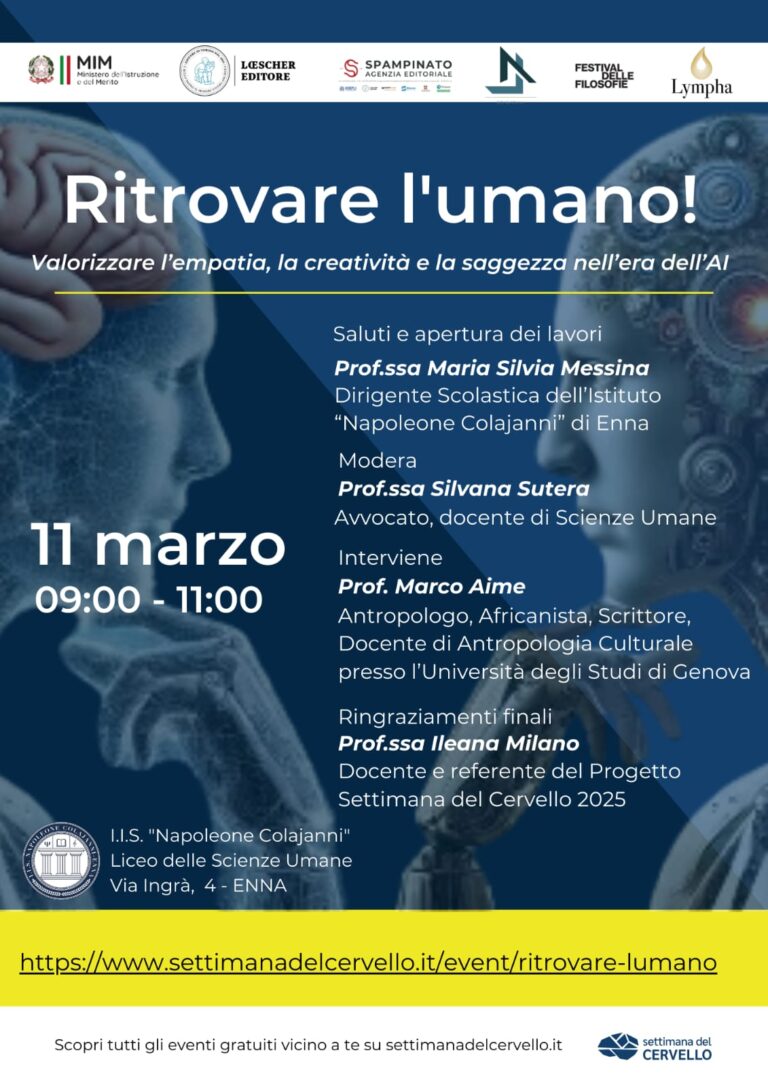 Ritrovare l'umano